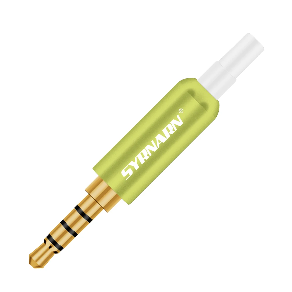 3 шт. алюминиевый штекер для наушников 5 с хвостом штекерные зажимы мм 4-полюсный