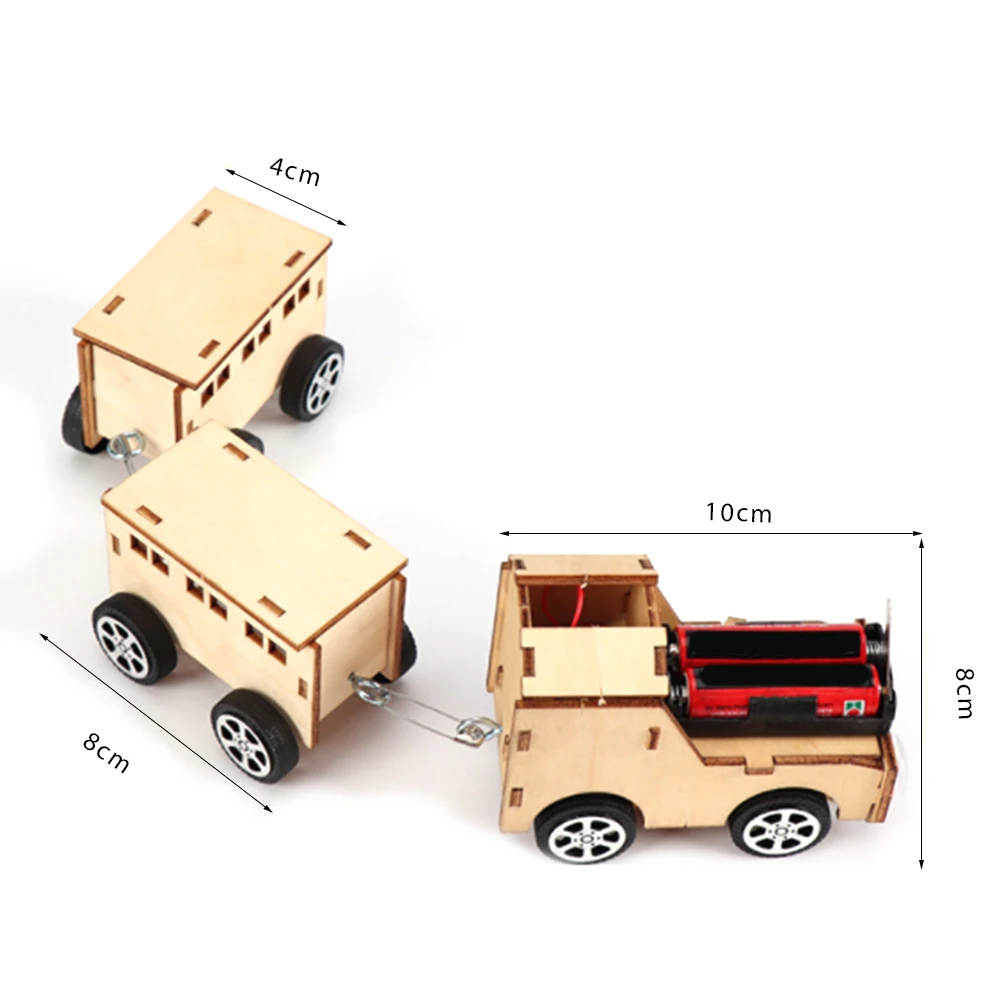 Креативный деревянный маленький поезд электрический Сделай Сам технология