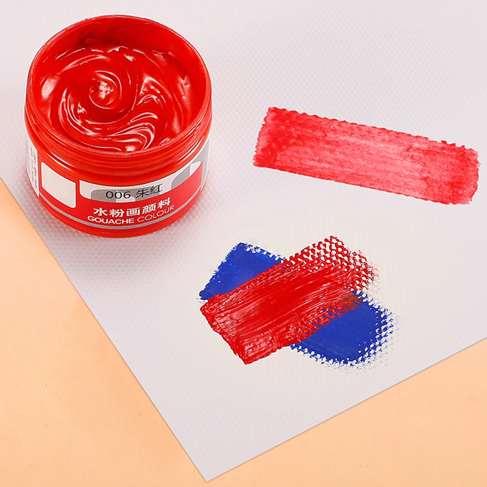 100ml Gouache Colors Box Paints Healthy Painting Draw Learner Practice Pigment | Канцтовары для офиса и дома