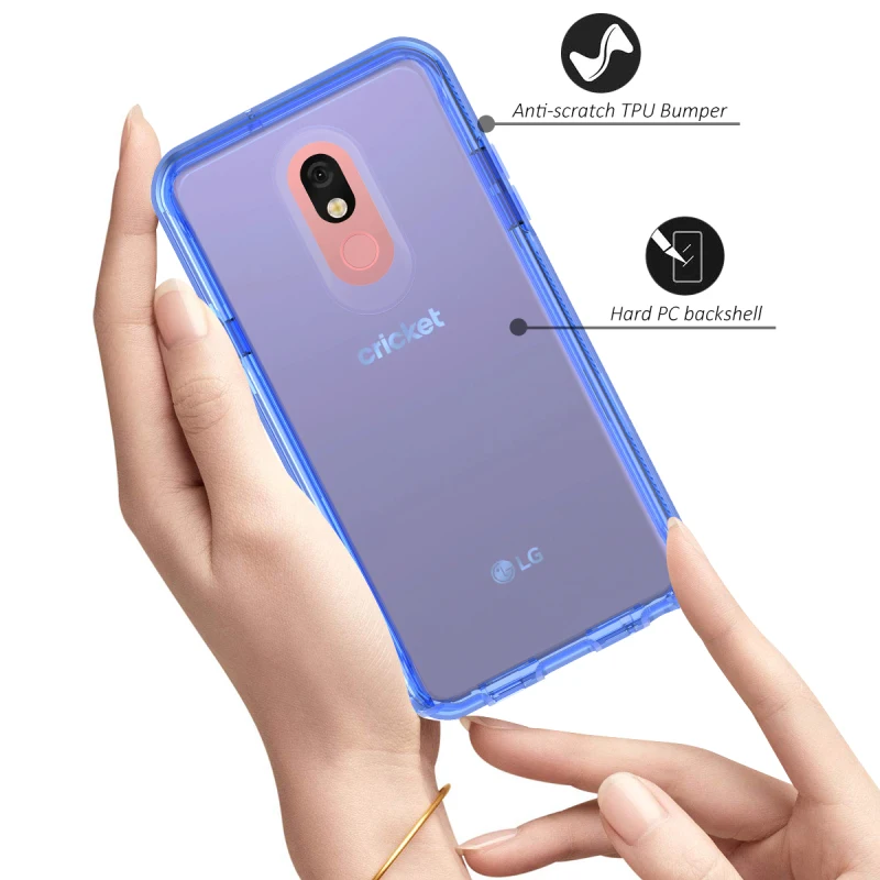 3 в 1 жесткий чехол для LG G8 ThinQ сверхмощный защитный чехол со встроенным протектором экрана против скольжения для LG Stylo 5 задняя крышка