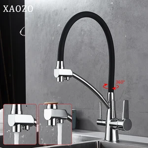 kitchen faucets mixer pull out faucet with filtered water taps purify sink tap torneira brass hot cold drinking water free global shipping