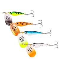 1pcs rotating metal spinner fishing lures 11g 15g 20g sequins iscas artificial hard bait crap bass pike fishing tackle