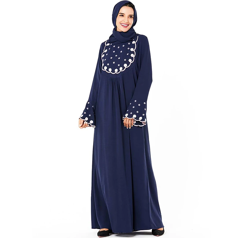 Абайя Дубай турецкое хиджаб мусульманское платье кафтан джилбаб мусульманская