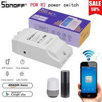 sonoff pow r2 wireless wifi smart home switch for alexa google home power monitoring switch sonoff pow r2 remote control switch