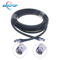 sma male to sma male plug lmr400 cable low loss 50 7 rf coaxial 50 ohm pigtail wifi antenna extension signal booster jumper