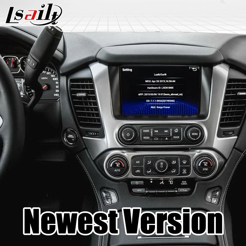 Видеоинтерфейс Lsailt CarPlay и Android для Chevrolet Suburban 2014-2018 MyLink с GPS-навигацией Netflix YouTube Tahoe |