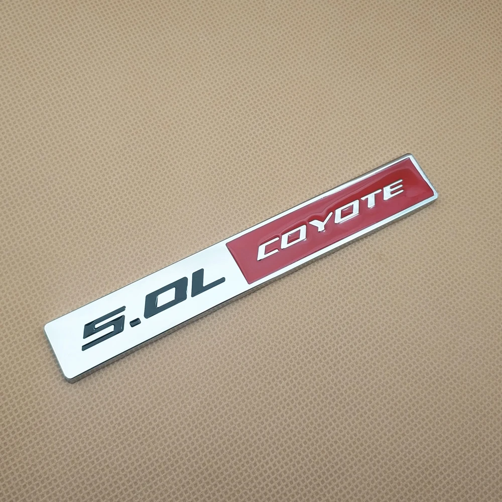 10 штук металлических знаков автомобиля 5.0L Койот авто налепница стороны крыла V8 задний знак декор для Мустанга.