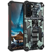 shockproof invisible bracket case for samsung galaxy note 20 s20 s21 s22 s30 fe plus ultra magnetic camouflage phone armor case