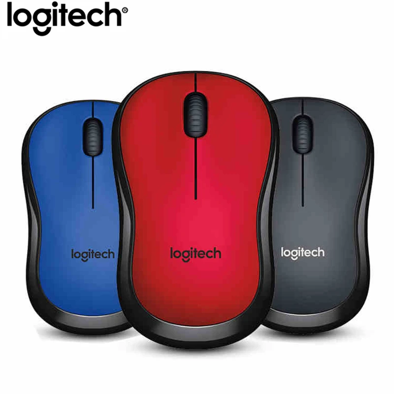 Беспроводная Бесшумная мышь logitech M220, игровой компьютер, usb-приемник с 2,4 ГГц, Высококачественная оптическая эргономичная мышь для дома и офиса