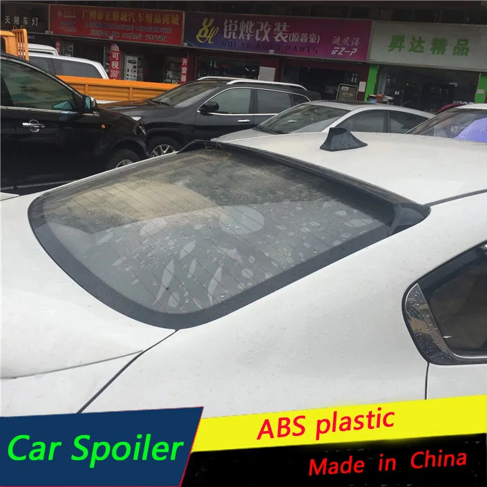 Для kia K3 Forte спойлер на крыше ABS Материал багажник автомобиля Стекло Топ крыло