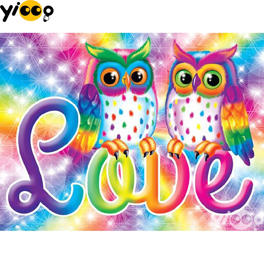 

Full Square/Round Drill Diamond Painting Cross Stitch Embroidery Cartoon Owls Rhinestone Mosaic Home Decor Gift BX1671