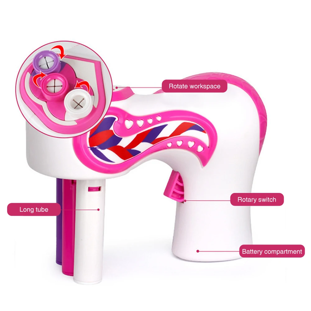 

Сделай Сам для девочек детский парикмахерский Декор на батарейках автоматический плетение Стайлинг электрическая плетеная инструмент пор...