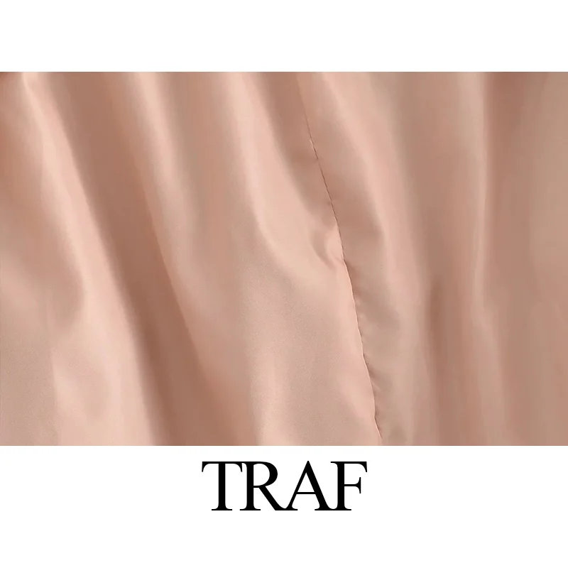 Зимнее женское пальто TRAF ZA утепленные женские пушистые теплые куртки с