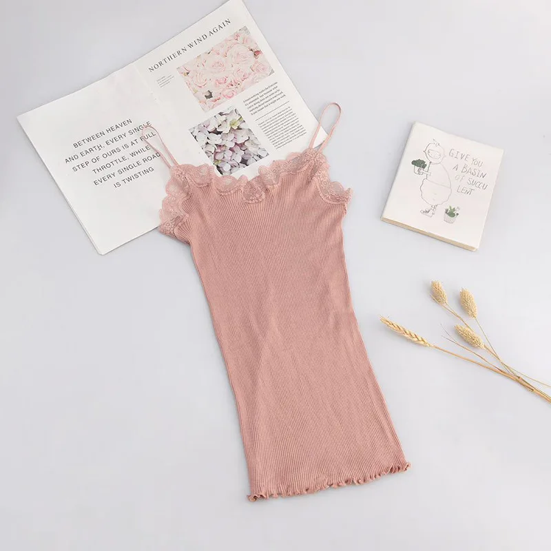 1 шт. женские майки Birdsky жилет на тонких бретельках пикантные кружевные с