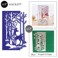 ahcraft christmas elk lace metal cutting dies for diy scrapbooking photo album decorative embossing stencil paper cards mould
