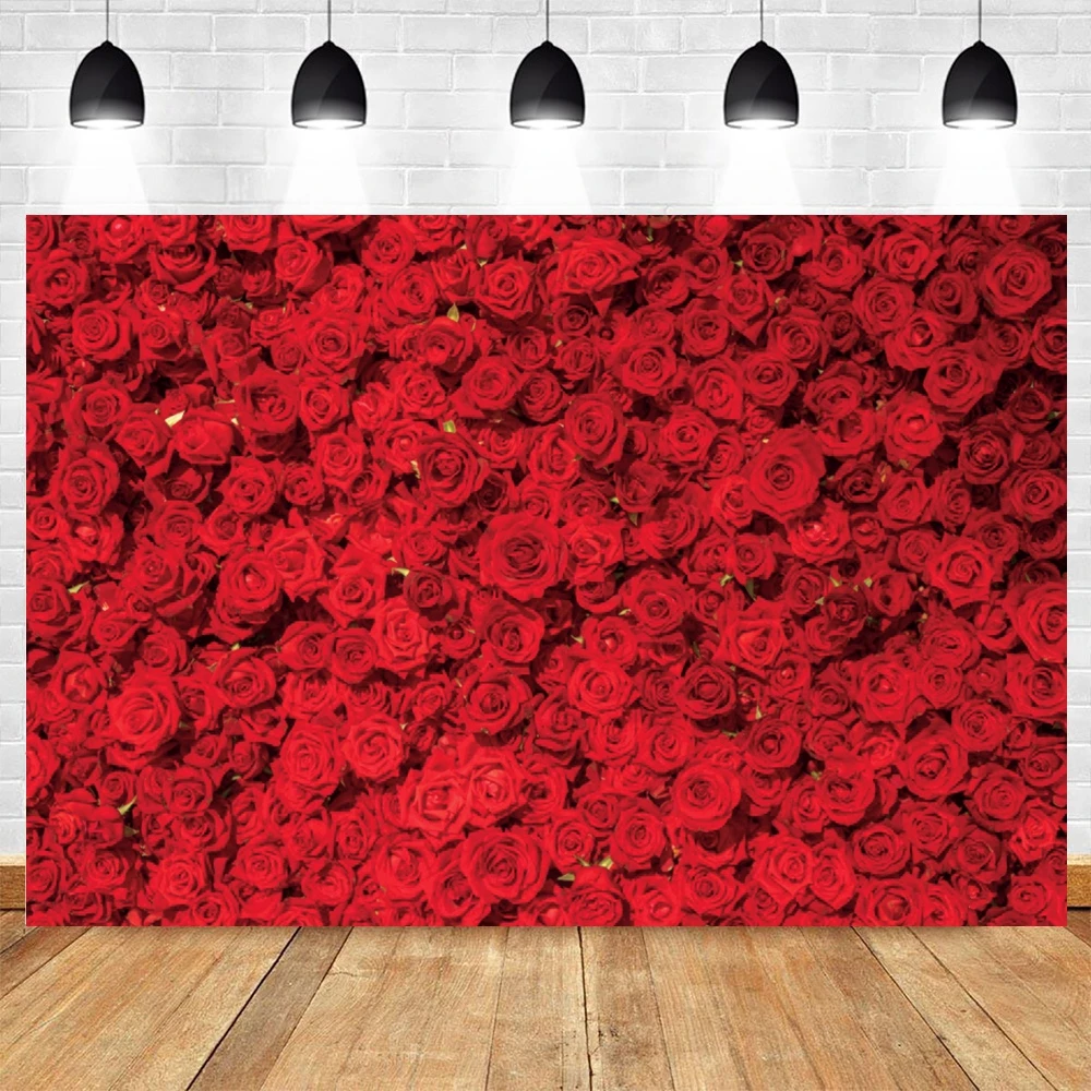 

Yeele Red Rose Flower Valentine's Day Wedding Photocall Background Birthday Marriage Photo Backdrop Photography Vinyl Photophone