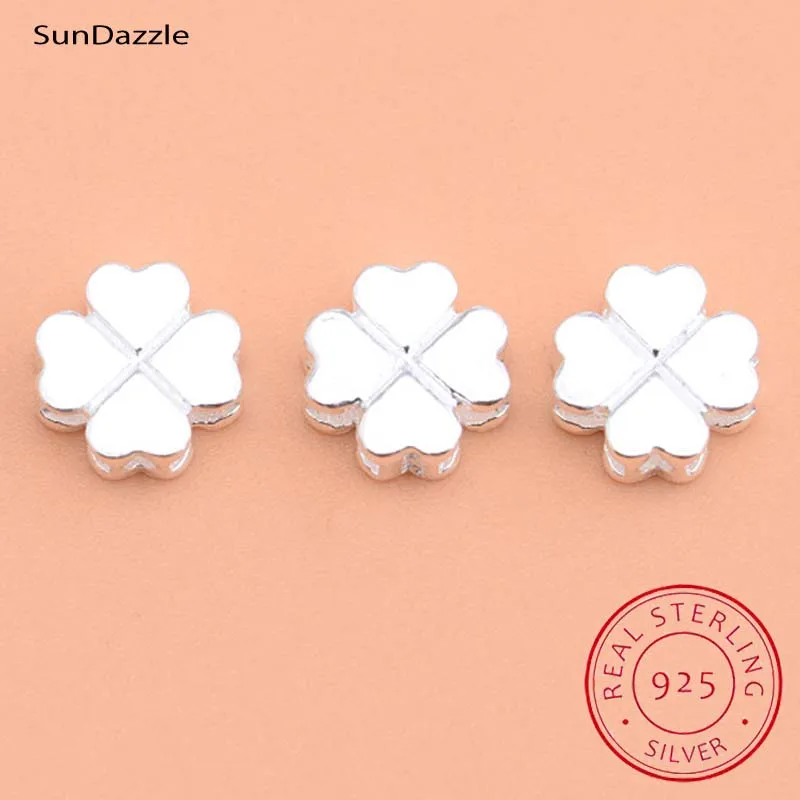 Браслет из серебра 925 пробы с бусинами и цветами|Ювелирная фурнитура компоненты| |