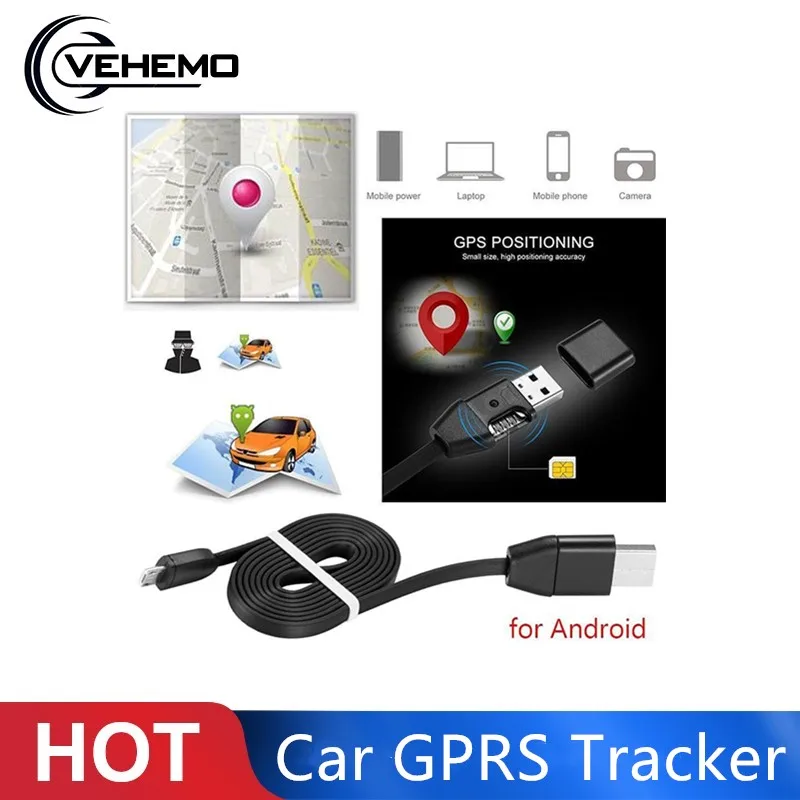 Vehemo 3 в 1 кабель Micro USB для передачи данных Автомобильный GPRS трекер