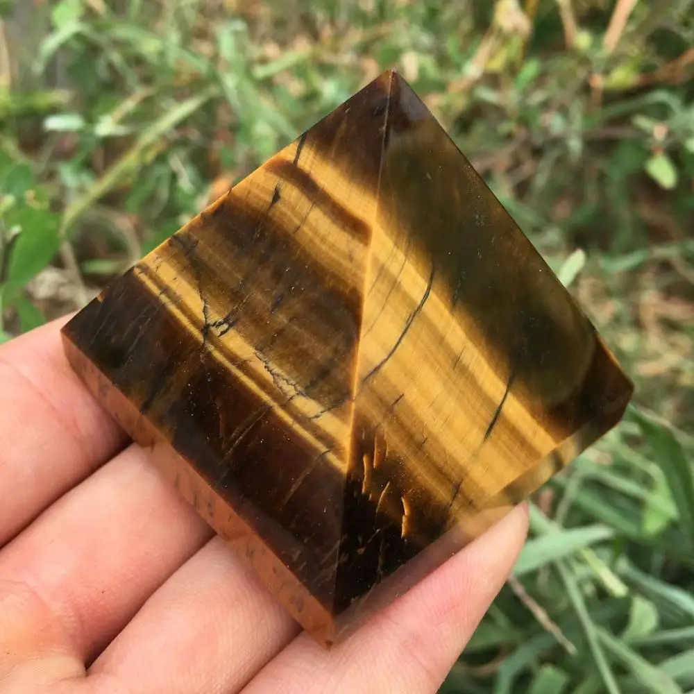 Натуральные тигровые глаза фоторезная каменная чакра камни лечебные 50 мм|Камни| |