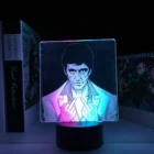 Двухцветная лампа, светодиодный ночник, аниме фигурка на день рождения светильник для спальни, Декор, двухцветная цветная светодиодная настольная лампа Манга