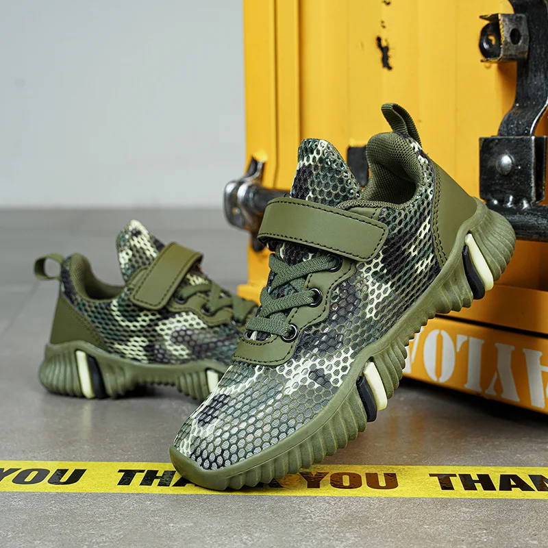 

The Summer of 2021 New Children's Sports Shoes Mesh Breathable Casual Children's Running Shoes Boys and Girls Soft Shoes