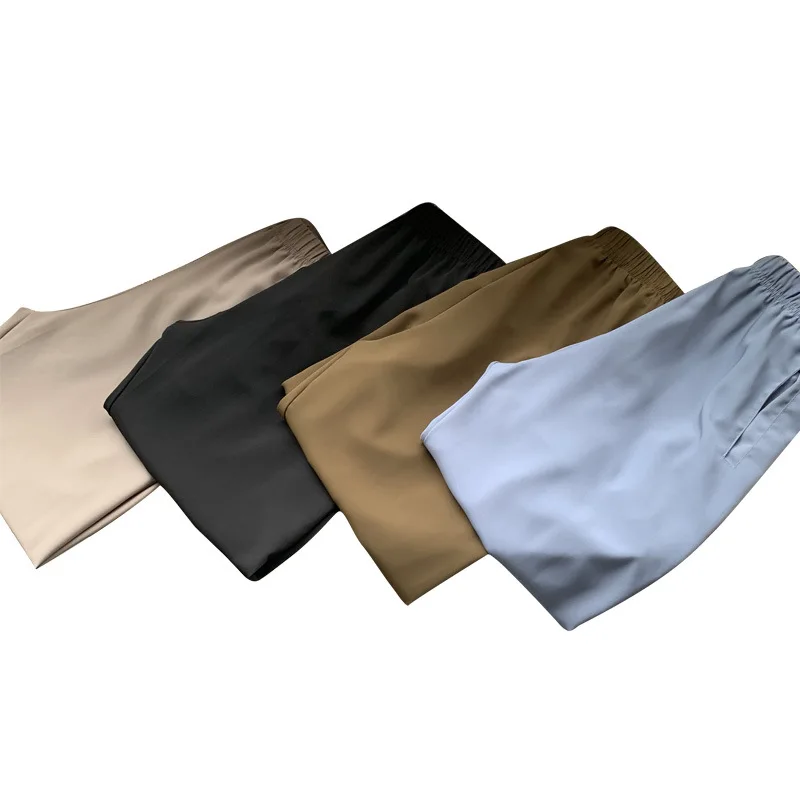 

Summer Casual Harem Pants Women High Waist Vintage Black Drawstring Chiffon Long Pant Elastic Trousers Woman Joggers Clothes