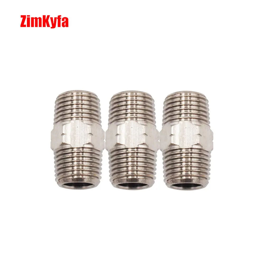 Пейнтбольный фитинг 3 шт. шланг шестигранный для сосков двойные резьба 1/8 &quotNPT |