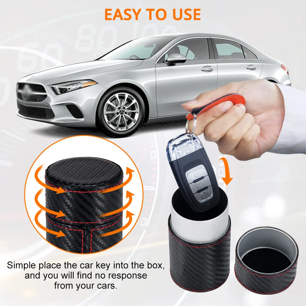 

Car Key Function Signal Shielding Box Signal Blocking Case Aluminum Car Key Safe Box Blocker Bag Shielding Protector