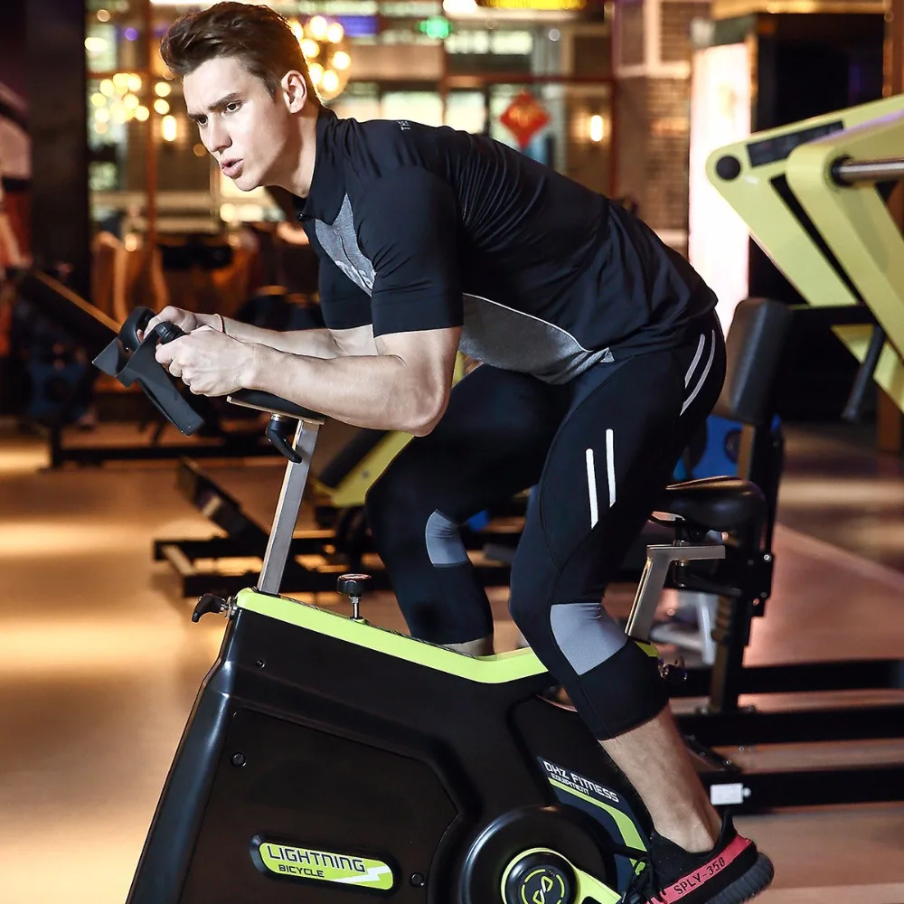 Мужские велосипедные шорты 3/4 гелевые с подкладкой MTB спортивная одежда