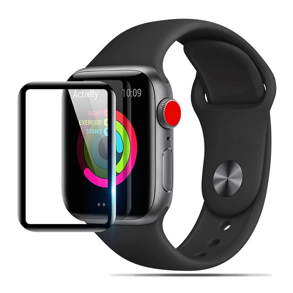 3D HD чехол из закаленного стекла для Apple Watch 3 2 1 38 мм 42 мм Защитная пленка для IWatch 4 5 44 мм 40 мм аксессуары