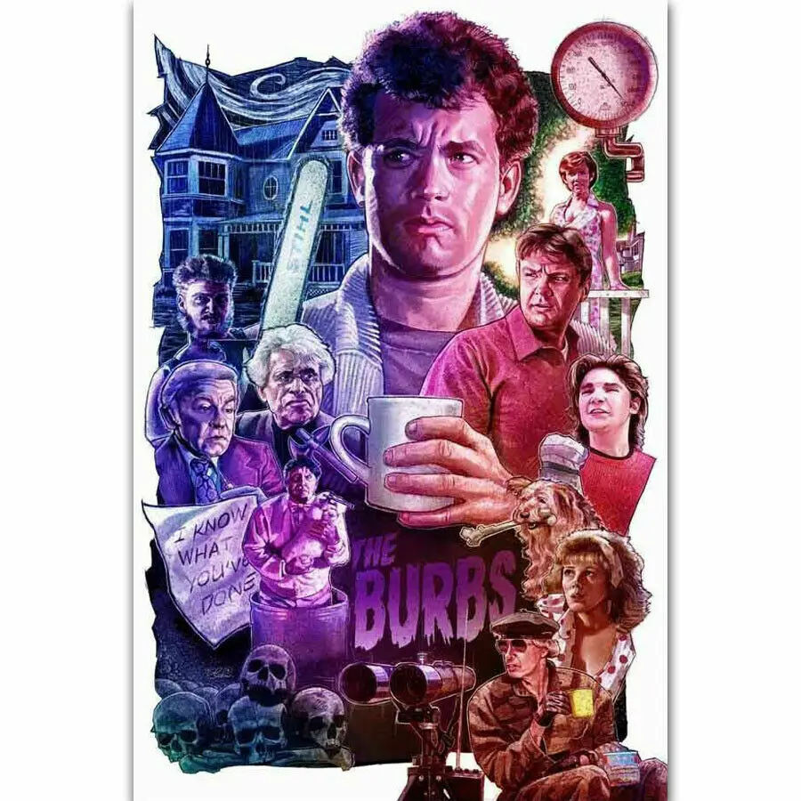 J0086 пригород 1989 том виде бухт классический фильм Винтаж стены Стикеры шелк