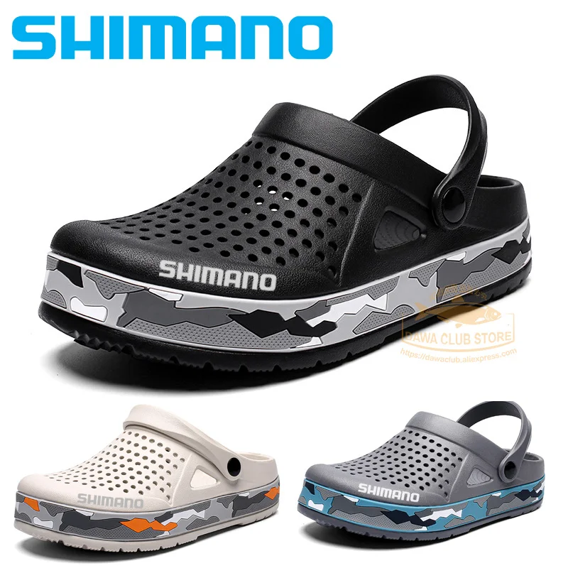 Мужские камуфляжные сандалии для рыбалки SHIMANO дышащие Нескользящие мягкие пляжа