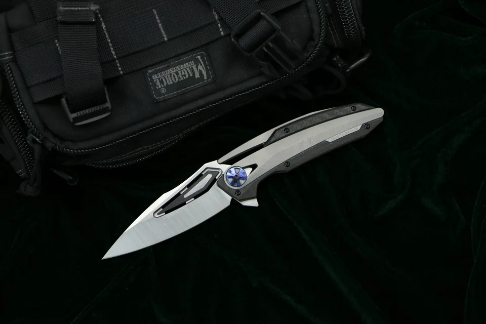 Kanedeiia ZT0999 складной нож M390 лезвие TC4 титановый рычаг CF утилита Кемпинг Охота выживания карманные Кухонные Ножи EDC инструмент