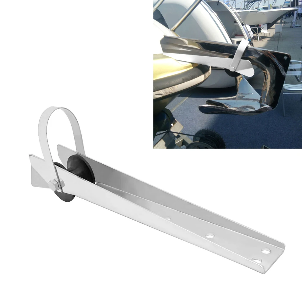 

Universal Stainless Steel Boat Bow Anchor Roller Bracket for Marine Yacht