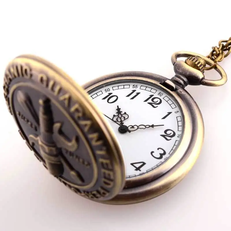 IBEINA антикварные бронзовые механические винтажные карманные часы ретро