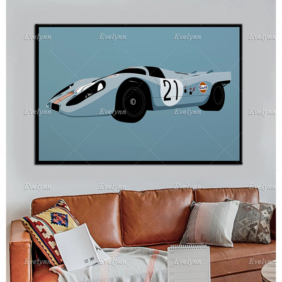 21 Winner 1971 1000km Spa 24h Le Mans Классический гоночный автомобиль плакат и принты на холсте