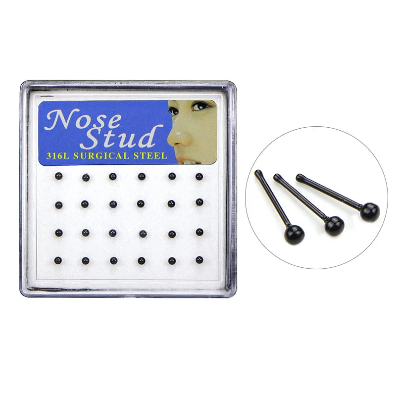 Титановая губная серьга для пирсинга тела 24 шт./компл. нержавеющая сталь