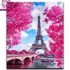Алмазная живопись сделай сам, Эйфелева башня, вышивка, Кленовая башня, пейзаж, алмазная живопись, искусственная головоломка, подарок