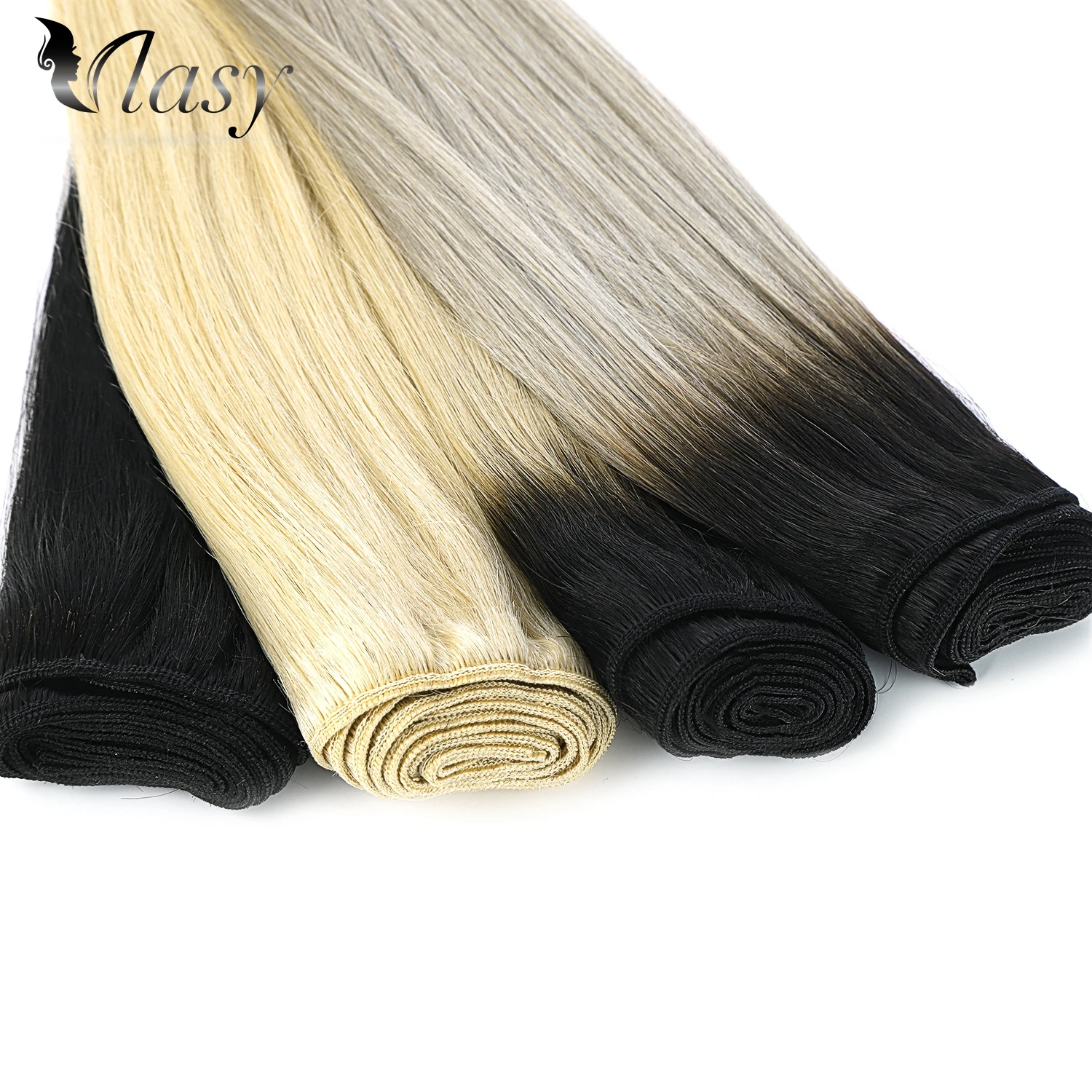 Vlasy прямые волосы remy 100% натуральные кудрявые пучки волос 16 &quot18&quot 20 &quot22&quot 24 &quot100