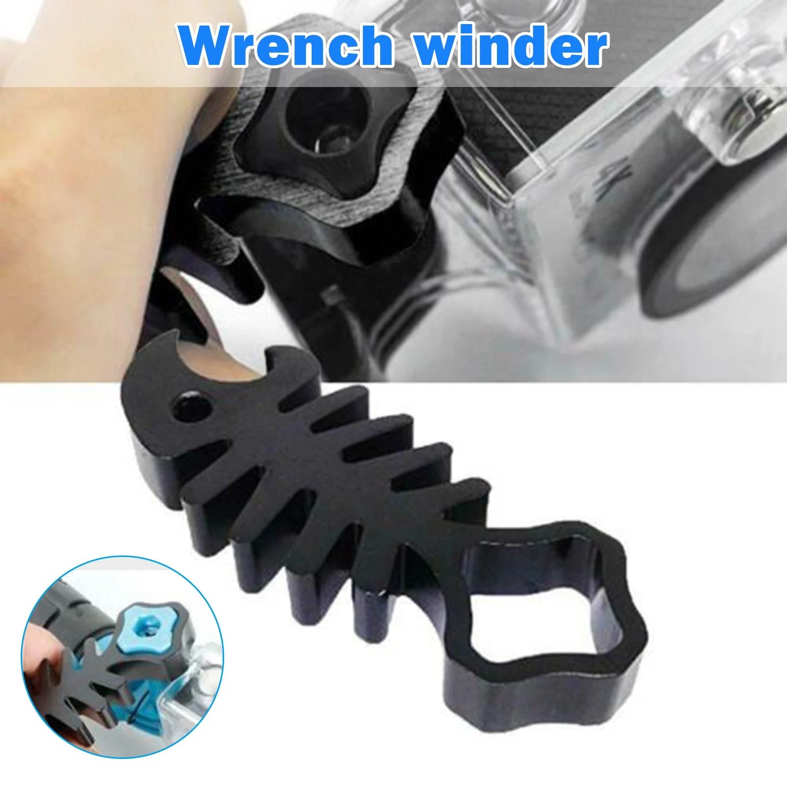 

Economical Fishbones Nut Screw Spanner Wrench Tool for GoPro Camera Aluminum Alloy Wrench ds99