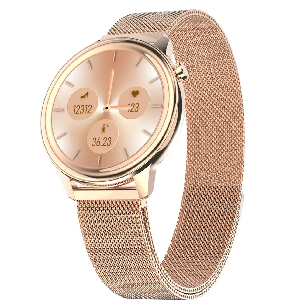 

F80 Smart Watch Women Body Temperature Healthy Breathing Heart Rate Monitor Bracelet Call Information Reminder Female Smartwatch