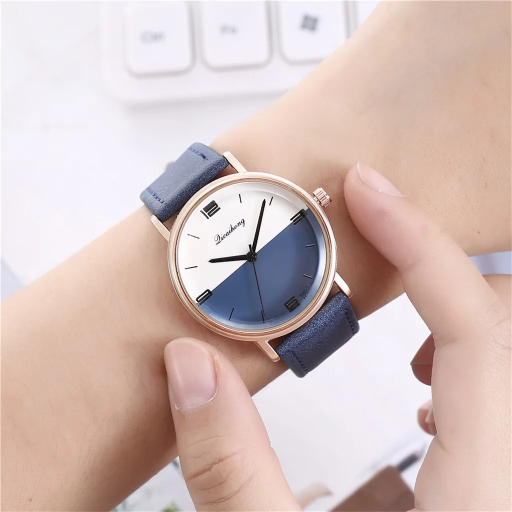 

Reloj Mujer 2019 женские модные часы новые женские Личность циферблат с модной ременной часы кварцевые наручные часы 2021 подарок Relogio Feminin