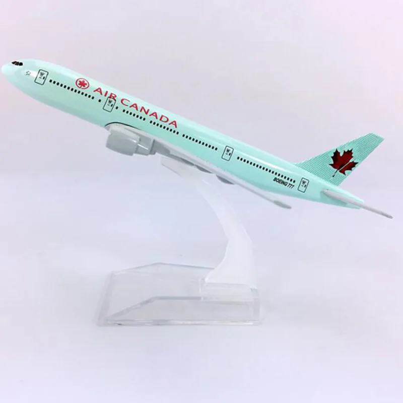 16 см масштаб 1/400 фотомодель самолета Air Canada с базовым сплавом Коллекционная