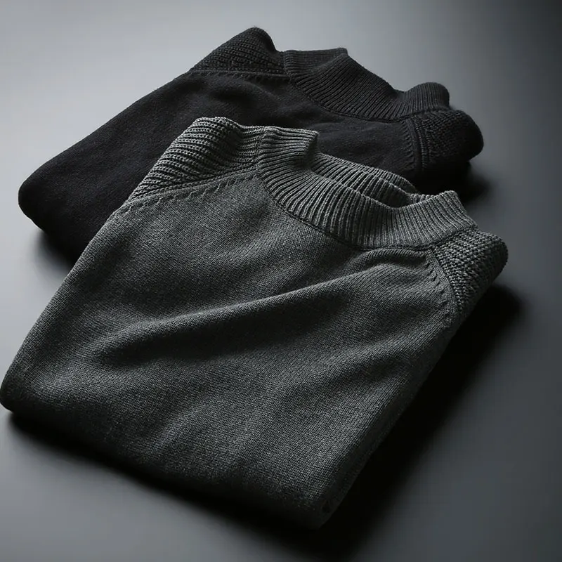 

Cashmere Wool Sweater Men Knitwear Brand Clothing 2020 Autumn Winter New Arrival Slim Warm Sweaters O-Neck Pullover Men Top