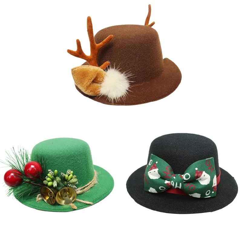 

Рождественская шляпа с рогами/ягодами/бантом, джазовая шляпа, ветрозащитная шляпа рыбака, фестиваль на Хэллоуин, Рождество, День благодарен...