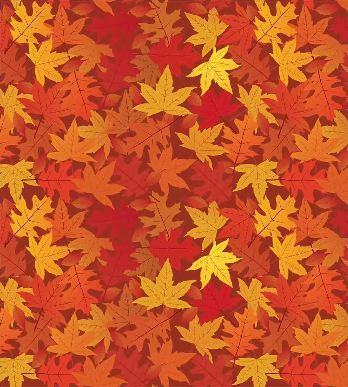 Оранжевый пододеяльник набор красочных осень сезон кленовые листья в необычный