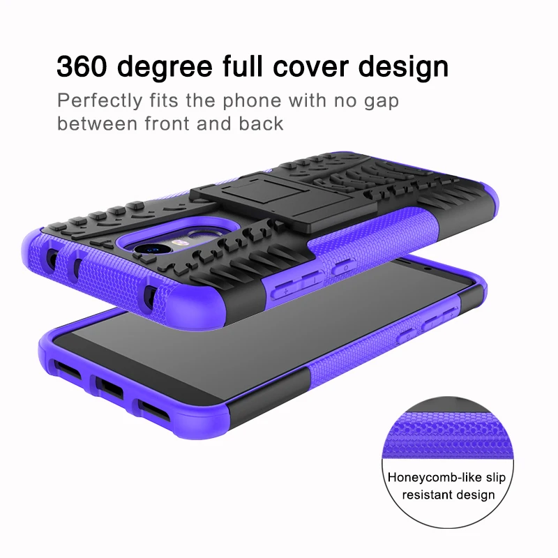 Case For Xiaomi Redmi 5 Plus Note 4X 5A Mi A1 A2 F1 Y1 6 8 Resistant PC + Silicon Xaomi S2 6A 6Pro Stand Back Cover |