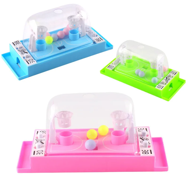 

Double shooting game toy parent-child interactive mini table game machine puzzle board game children's toy (random color)