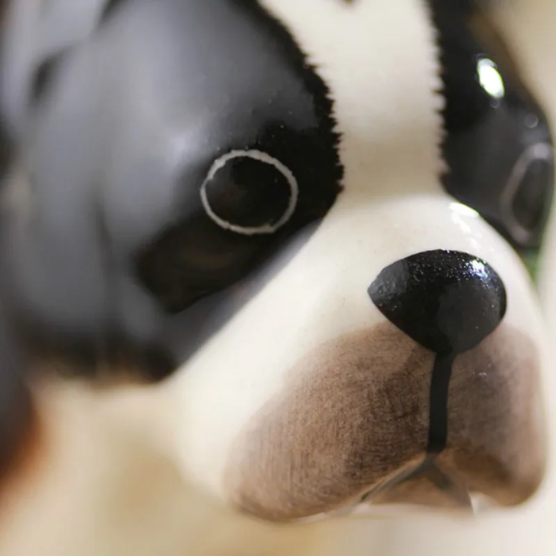 Новинка 2019 креативная черная керамическая чашка Boston Terrier 3D мультяшная ручной