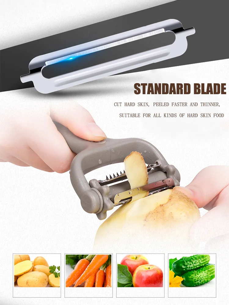 AMINNO Овощечистка Zester для картофеля Морковь Дыня Терка 3 вида Лезвия Резак Slicer